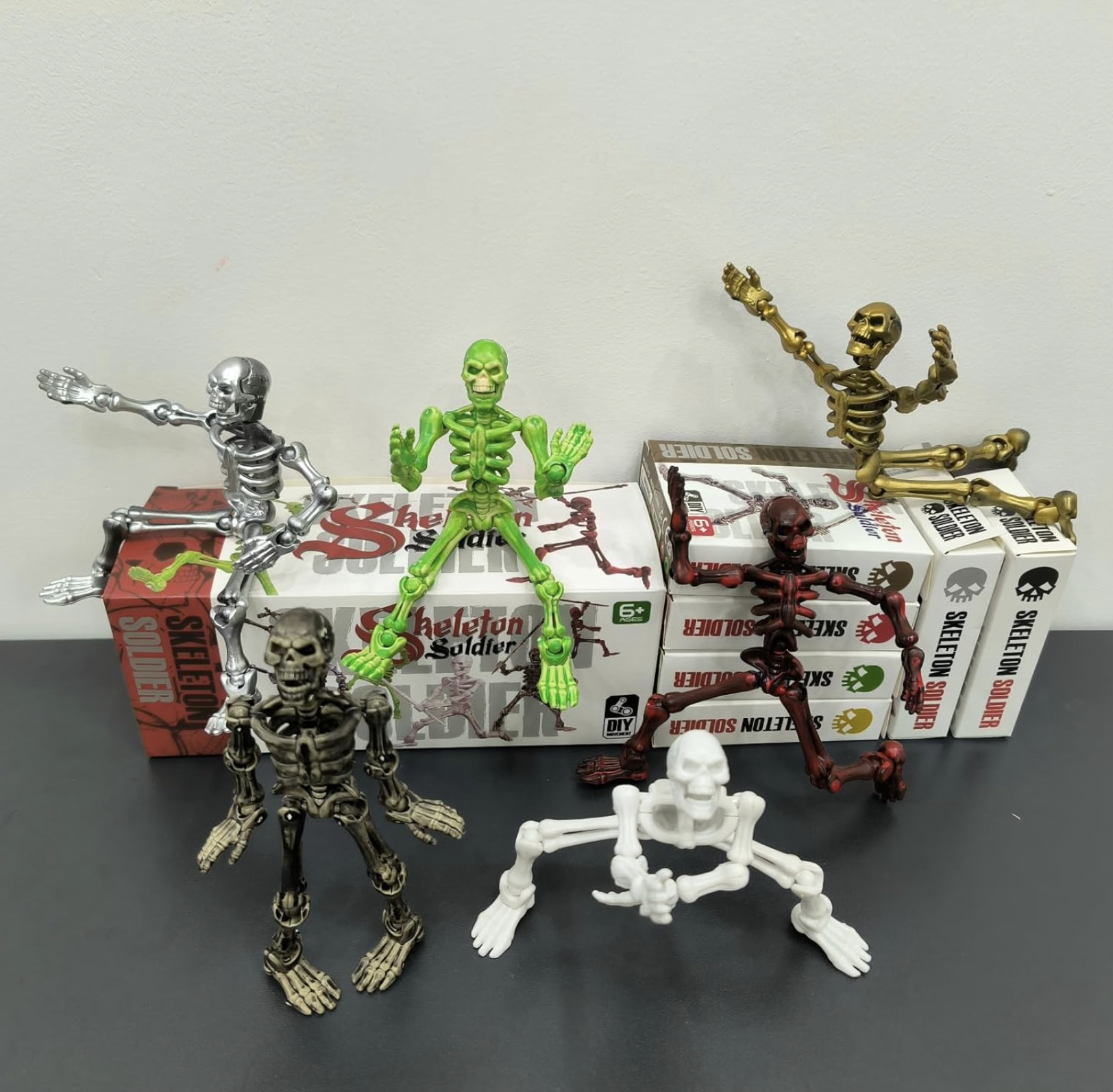 Lechonix T13 Multi-Jointed Skeletons – 6-Pack Action Figures